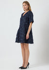 Y.A.S Dira Fringed Detail Dress, Navy