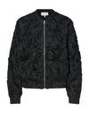 Y.A.S Maria Jacquard Bomber Jacket, Black