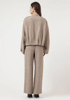 YAS Button Up Front Jacket, Taupe