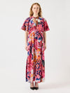 Y.A.S Delphi Floral Print Maxi Dress, Pink