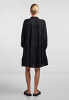 Y.A.S Pala Mini Tiered Shirt Dress, Black