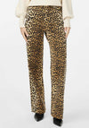 Y.A.S Leonora Leopard Print High Waist Jeans, Nomad