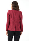 Y.A.S Petra Double Breasted Boucle Blazer, Red