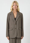 Y.A.S Reemaj Long Sleeve Blazer, Grey