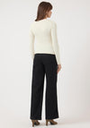Y.A.S Paloma Round Neck Top, Cream