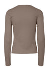 Y.A.S Paloma Round Neck Top, Taupe