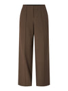 Y.A.S Reemaj High Waisted Tailored Trousers, Brown