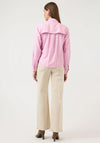 YAS Striped Wrap Panel Shirt, Pink