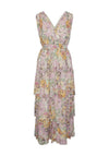 Y.A.S Addison Floral Tiered Maxi Dress, Gardenia