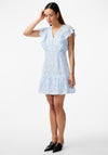Y.A.S Beauty Broderie Mini Dress, Clear Sky & White