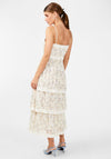 Y.A.S Sasta Floral Lace Midi Dress, Star White