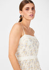 Y.A.S Sasta Floral Lace Midi Dress, Star White