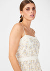 Y.A.S Sasta Floral Lace Midi Dress, Star White