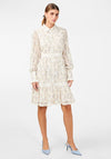 Y.A.S Sasta Floral Lace Shirt Dress, Star White