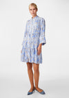 Y.A.S Cumulus Broderie Trim Knee Length Shirt Dress, Birch