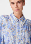 Y.A.S Cumulus Broderie Trim Knee Length Shirt Dress, Birch