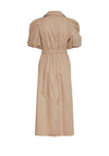 Y.A.S Trench Button A-Line Midi Dress, Ginger Root