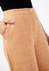 Y.A.S Buca High Rise Boucle Trouser, Mock Orange