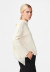 Y.A.S Fringe Sleeve Knit Sweater, Birch