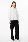 Y.A.S Manilla Embellished Long Sleeve Blouse, Star White