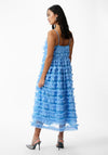 Y.A.S Esti Flutter Tulle Midi Dress, Alaskan Blue