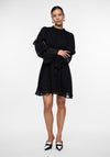 Y.A.S Eleanor Ruffle Sleeve Polka Dot Mini Dress, Black
