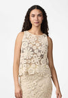Y.A.S Lelu Short Crochet Top, Birch