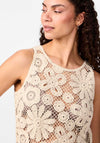 Y.A.S Lelu Short Crochet Top, Birch