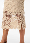 Y.A.S Lelu Crochet Midi Skirt, Birch
