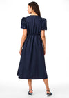 Y.A.S Stray Midi Dress, Navy Blazer
