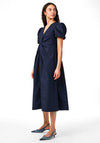 Y.A.S Stray Midi Dress, Navy Blazer