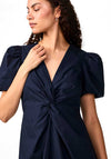 Y.A.S Stray Midi Dress, Navy Blazer