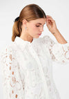 Y.A.S Hongi Lace Shirt Midi Dress, Star White