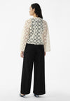 Y.A.S Hera Fabric Flower Mesh Top, Birch