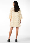 Y.A.S Abelone 3D Floral Dress, Ecru