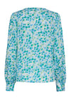 Y.A.S Alira V-Neck Print Blouse, Fuzzy Flow.