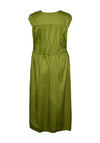 Y.A.S Nimea Drawstring Long Dress, Grasshopper