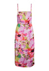 Y.A.S Lingo Watercolour Inspired Midi Dress, Pink Lavender