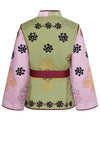 Y.A.S Emelia High Neck Embroidered Jacket, Lilac Chiffon