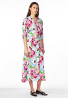 Y.A.S Farron Floral Midi Dress, Meadow Green