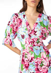 Y.A.S Farron Floral Midi Dress, Meadow Green