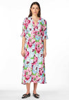 Y.A.S Farron Floral Midi Dress, Meadow Green