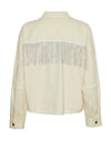 Y.A.S Jessie Rhinestone Fringed Jacket, Birch