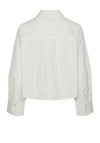 Y.A.S Lee Pocket Cropped Shirt, Star White