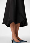 Y.A.S Sascha Balloon Midi Skirt, Black