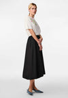 Y.A.S Sascha Balloon Midi Skirt, Black