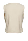 Y.A.S Lima Linen Blend Waistcoat, Buttercream