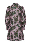 Y.A.S Tinka Jacquard Floral Shirt Dress, Orchid Hazel