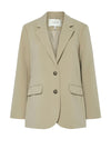 Y.A.S. Reemaj Single Breasted Blazer, Beige