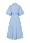 Y.A.S Astor Striped Midi Shirt Dress, Blue
